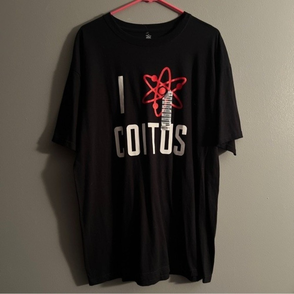 Big Bang Theory I Love (Atom) Coitus Licensed Shirt XL NWOT